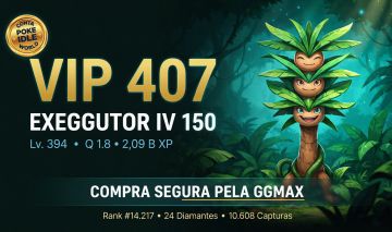 CONTA POKE IDLE WORLD NÍVEL 407