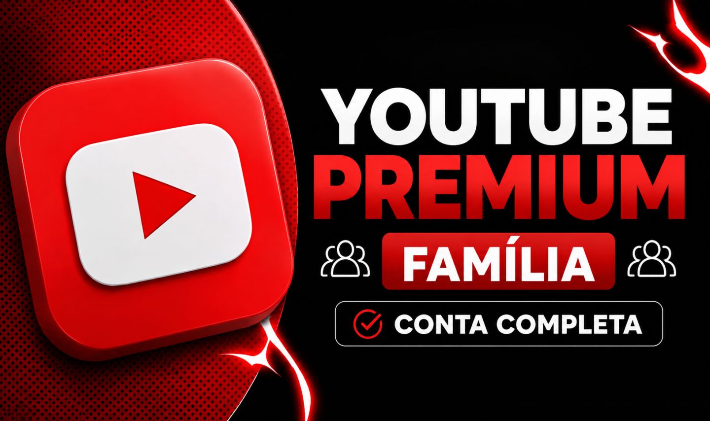 YOUTUBE PREMIUM FAMILIA | 30 DIAS
