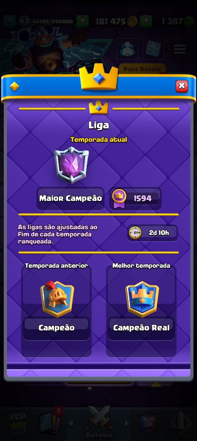 Conta clash royale MAIOR CAMPEAO upada várias evo