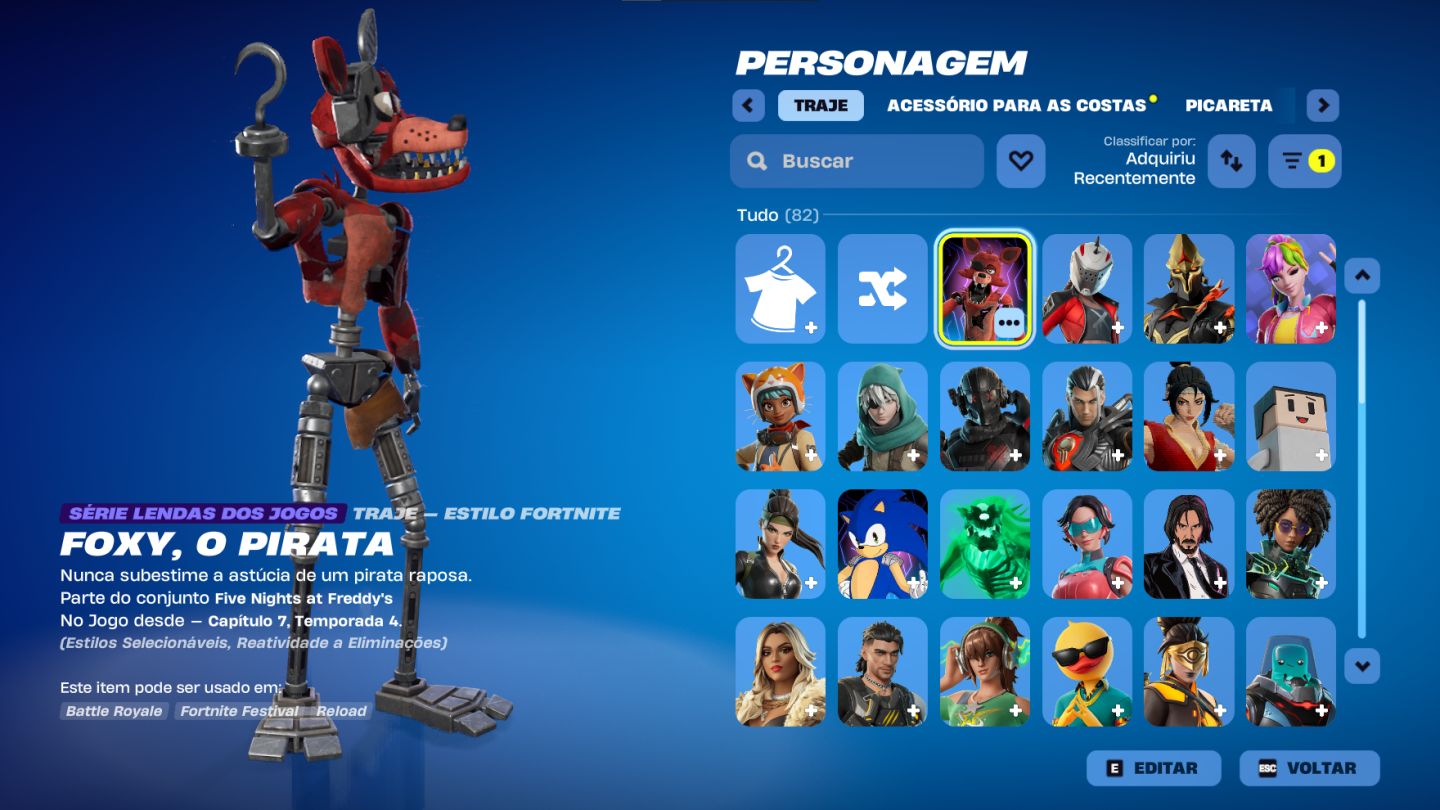 Conta de Fortnite, full acesso