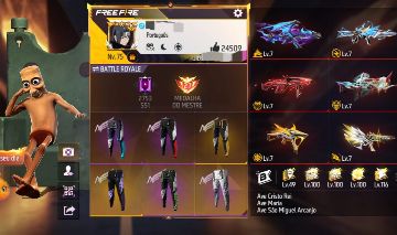 CONTA FREE FIRE SUPER GEMADA FULL ANGELICAL