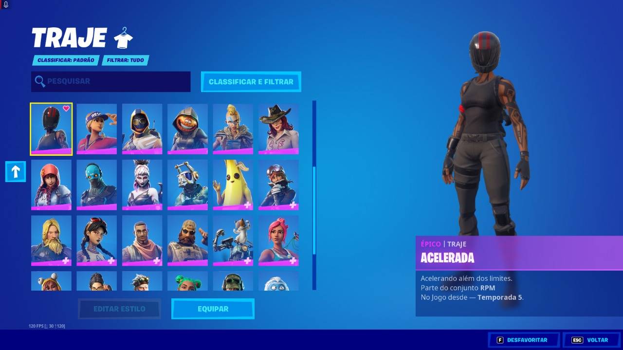 CONTA FORTNITE ANTIGA + GTA V epic games, COM PASSE DA SEASON 4,
