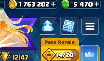 CONTA CLASH ROYALE 12K DE TROFÉUS