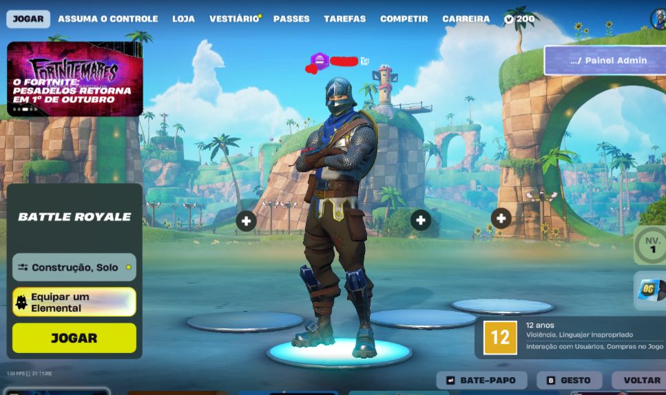 CONTA DE FORTNITE OG FULL ACESS + DE R$1500,00 GASTOS COM DIVERSOS JOGOS NA EPIC