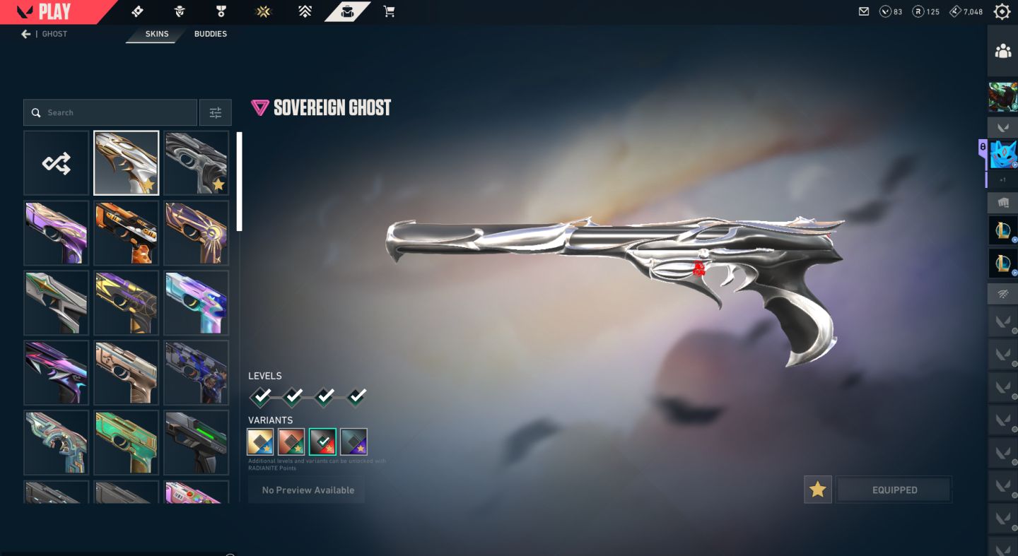 Conta Valorant, nivel 392, Ascendente 1, diversas skins.