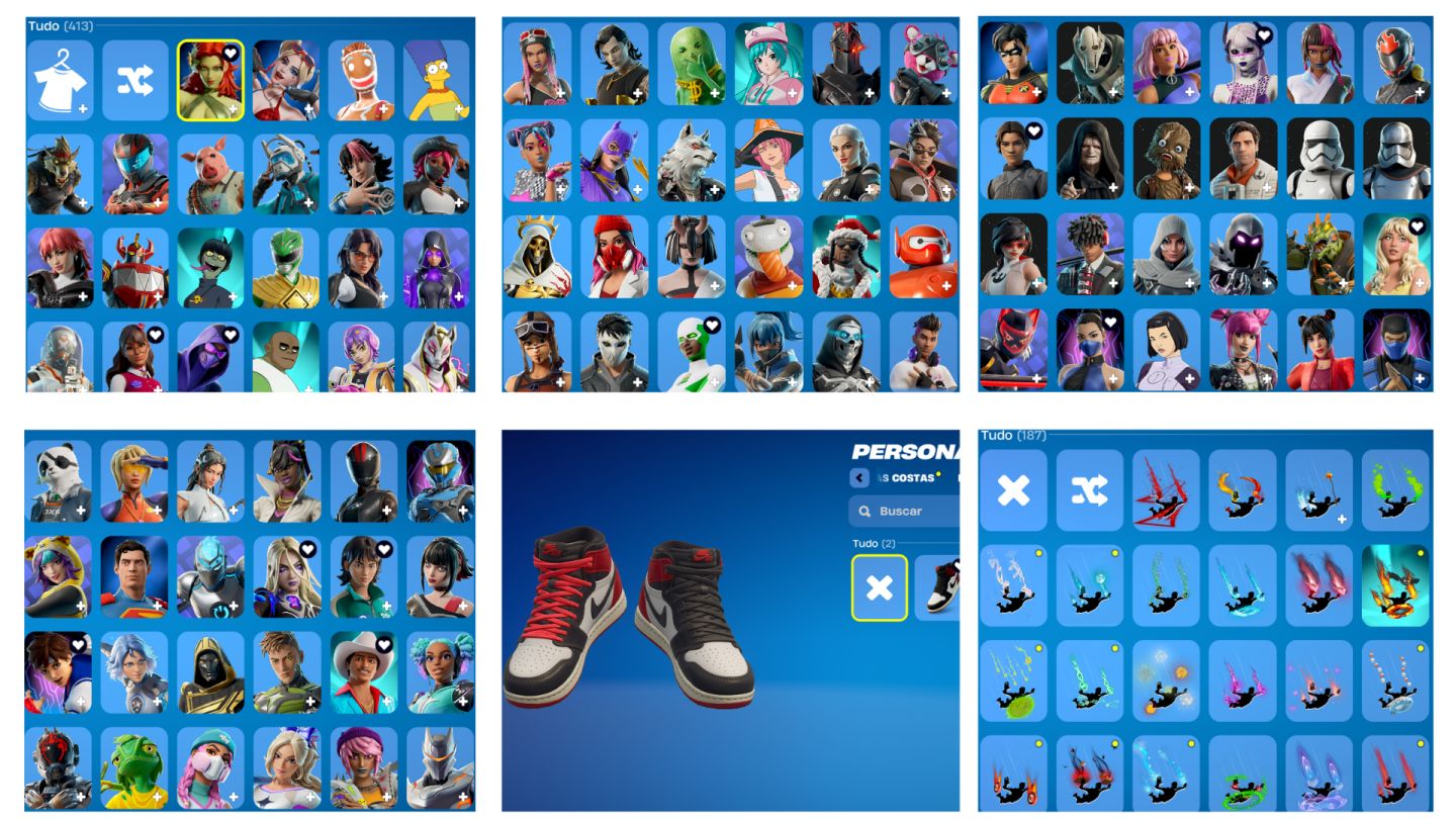 413 skins raras S1 Travis Scott Fundador STW Apple Camp Guerreira Mundial