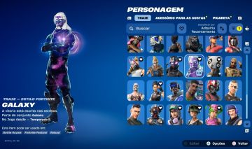 Conta fortnite com galaxy, bundle antigo tt prime + algumas skins og