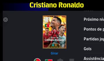 Conta Efootball Mobile com CR7 BIG TIME 107 Conta 3151