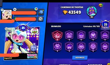 [ PROMOÇÃO!! CONTA DE BRAWL STARS 43k DE TROFÉUS | 90 BRAWLERS | 22 HÍPER ]