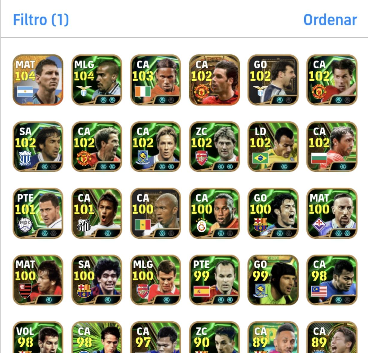 Conta efootball mobile full ankara messi, etoo, gullit cabeçada matadora