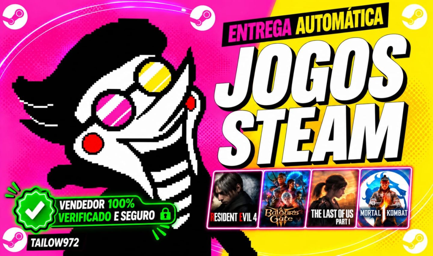 CONTAS STEAM OFFLINE PERMANENTES +BRINDE - COMPRE 1 LEVE 2 (ENTREGA AUTOMÁTICA)