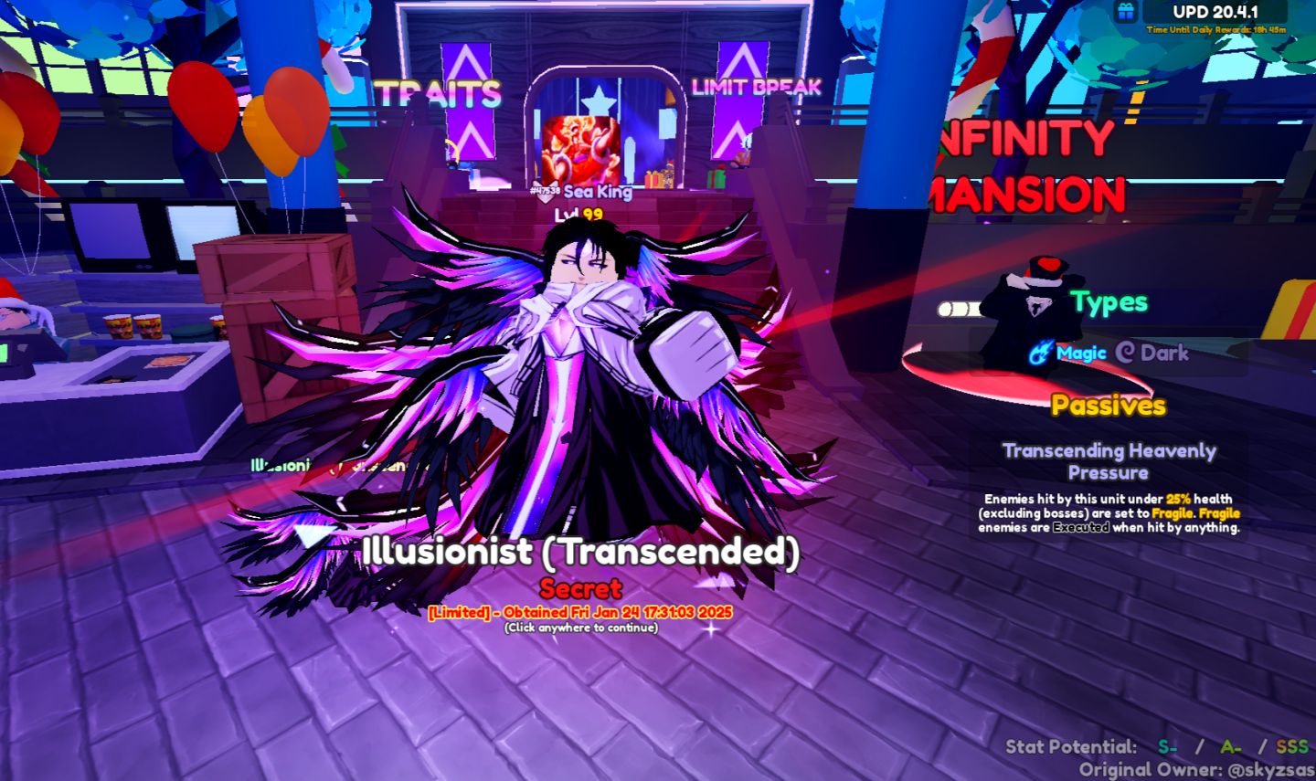 Anime adventures Aizen SSS range