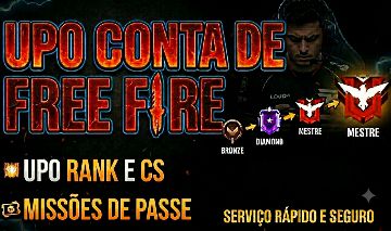 UPADOR DE CONTAS FREE FIRE UPO RANK E CS/MISSÕES DE PASSE