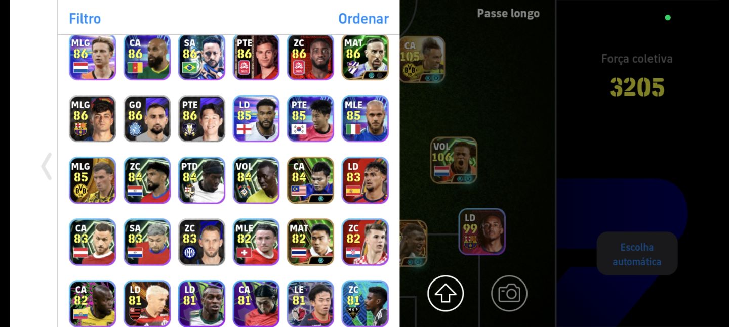 CONTA DE EFOOTBALL COM BONS JOGADORES