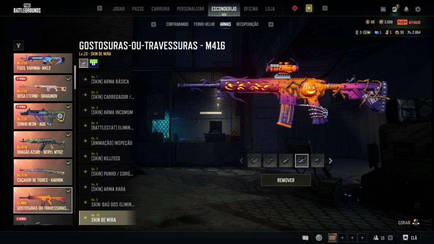 CONTA PUBG 9 PROGRECIVAS