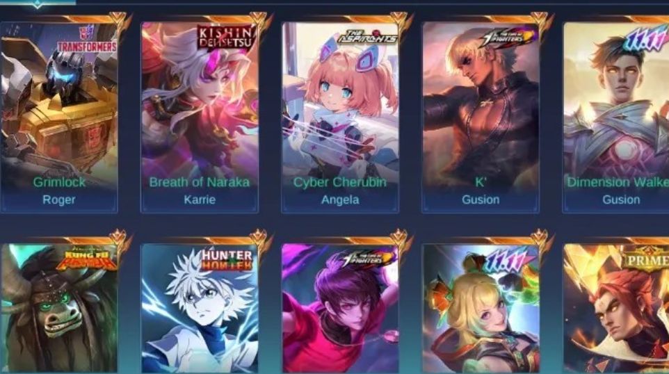 Conta Mobile Legends Lendary | 471 Skins | 133 Heróis | Legendary