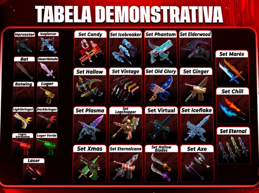 MURDER MYSTERY 2 (Sets, Godlys, Chromas e Mais!!!) PROMO