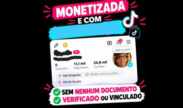 CONTA TIK TOK COM 12.OOO SEGUIDORES REAIS PRONTO PARA GANHAR $ + SUPORTE 24HORAS