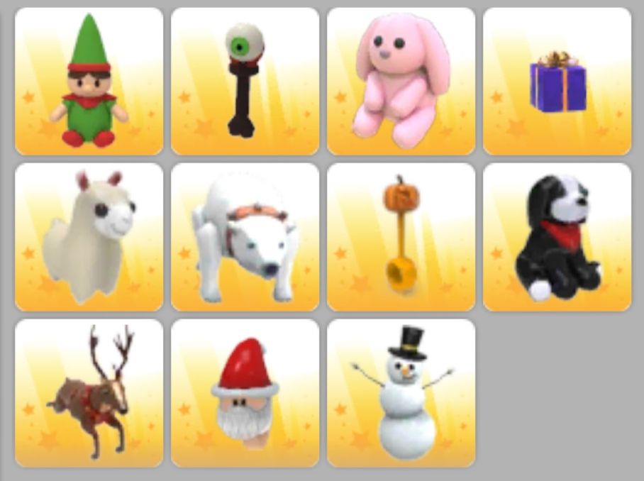 Itens, Ovos e Pets Adopt Me Roblox