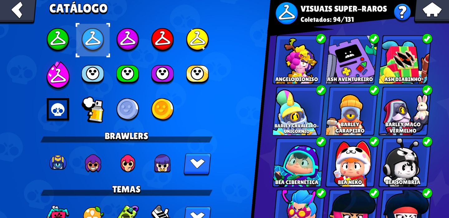 CONTA BRAWL STARS 45K TROFEUS/TODOS OS BRAWLERS