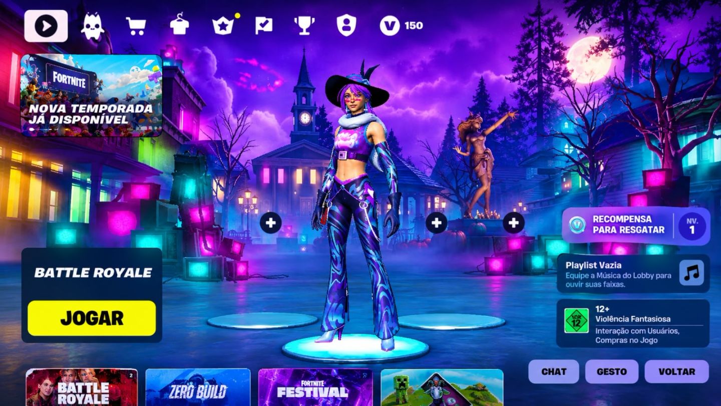 CONTA FORTNITE MULTIPLATAFORMA | 2 SKINS + 150 V-BUCKS