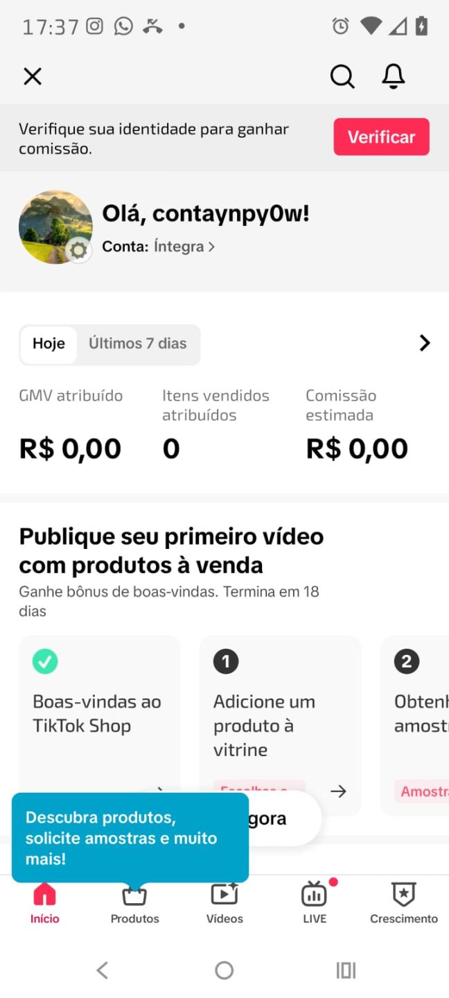 CONTA TIKTOK 3,2K SEGUIDORES, SHOP APROVADO | NICHO NOVELAS | SEM DOC