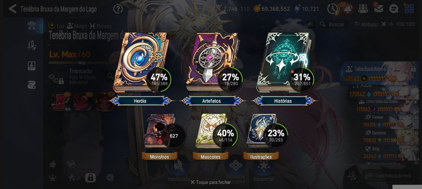 Conta de Epic seven no Precin 19 MLS , Várias units 5 estrelas com MID GAME
