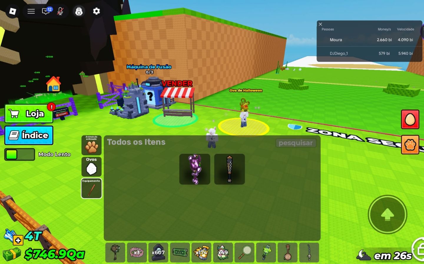 Conta Roblox - Roube Um Ovo 2.6t/s, com um ovo de 1t na base