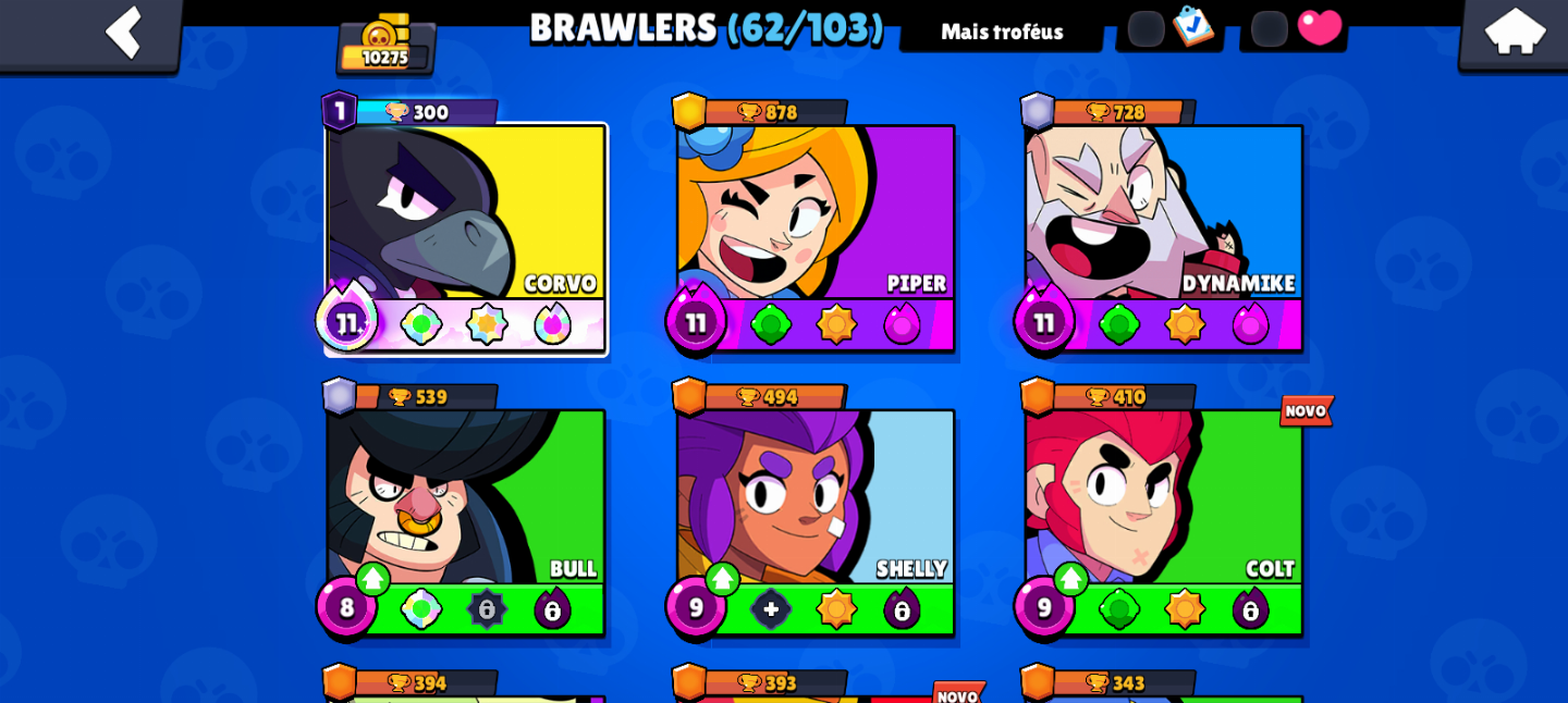 CONTA DE BRAWL STARS E CLASH ROYALE SUPER RARA