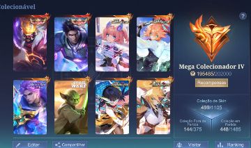 Conta MEGA COLECIONADOR - 500 skins (varias raras) muitas bordas e retornos