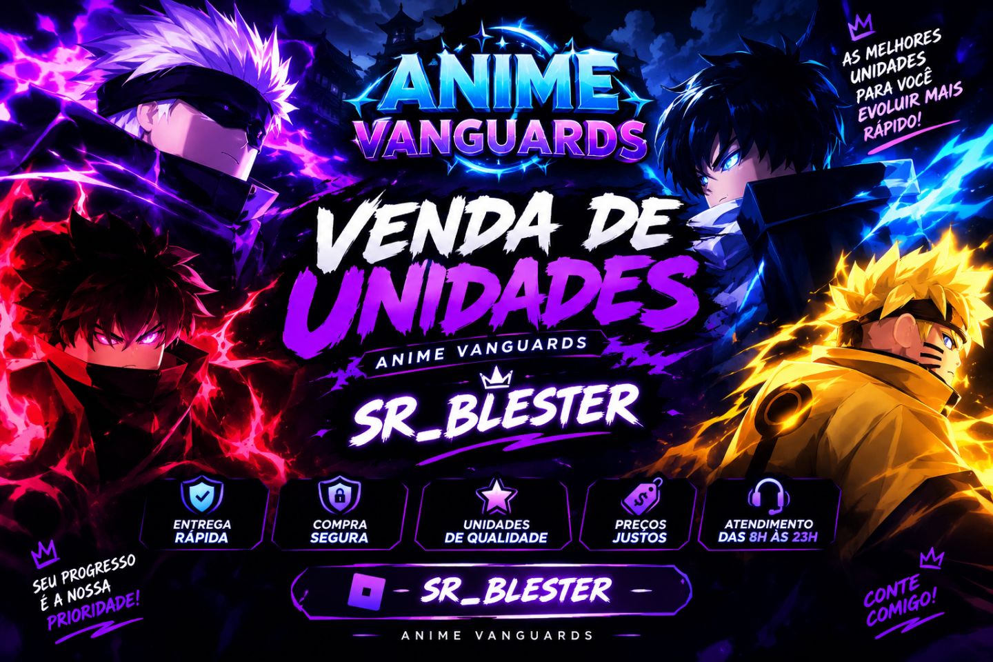 ANIME VANGUARDS | UNIDADES E MEMORIAS | ANIME VANGUARDS