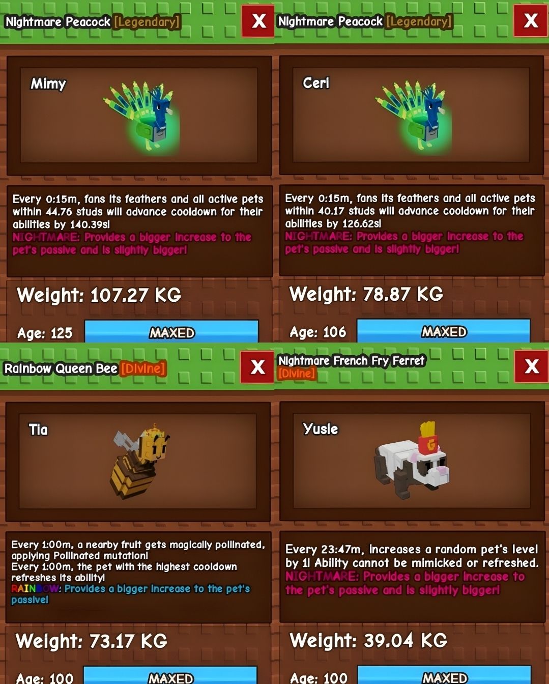 Grow A Garden| Pets TITANIC e HUGE Raros! Barato, Promoção!!!