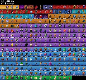 CONTA DE FORTNITE TRYHARD COM 257 SKINS +TRAVIS SCOTT + GLOW + MACHADO LEAVIATÃ!