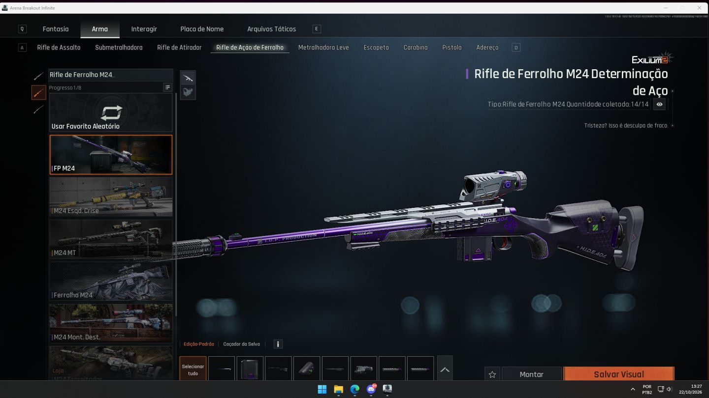 CONTA ARENA BREAKOUT | ABI | SKINS RARAS | EVITA | HK EVITA | S0 | REFJAO