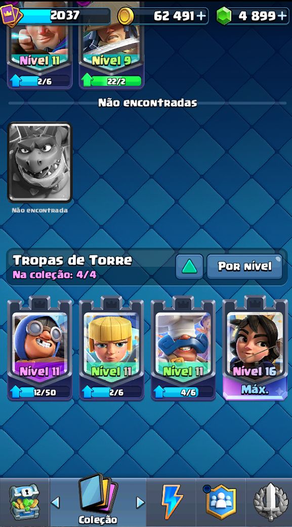 Conta de Clash Royale
