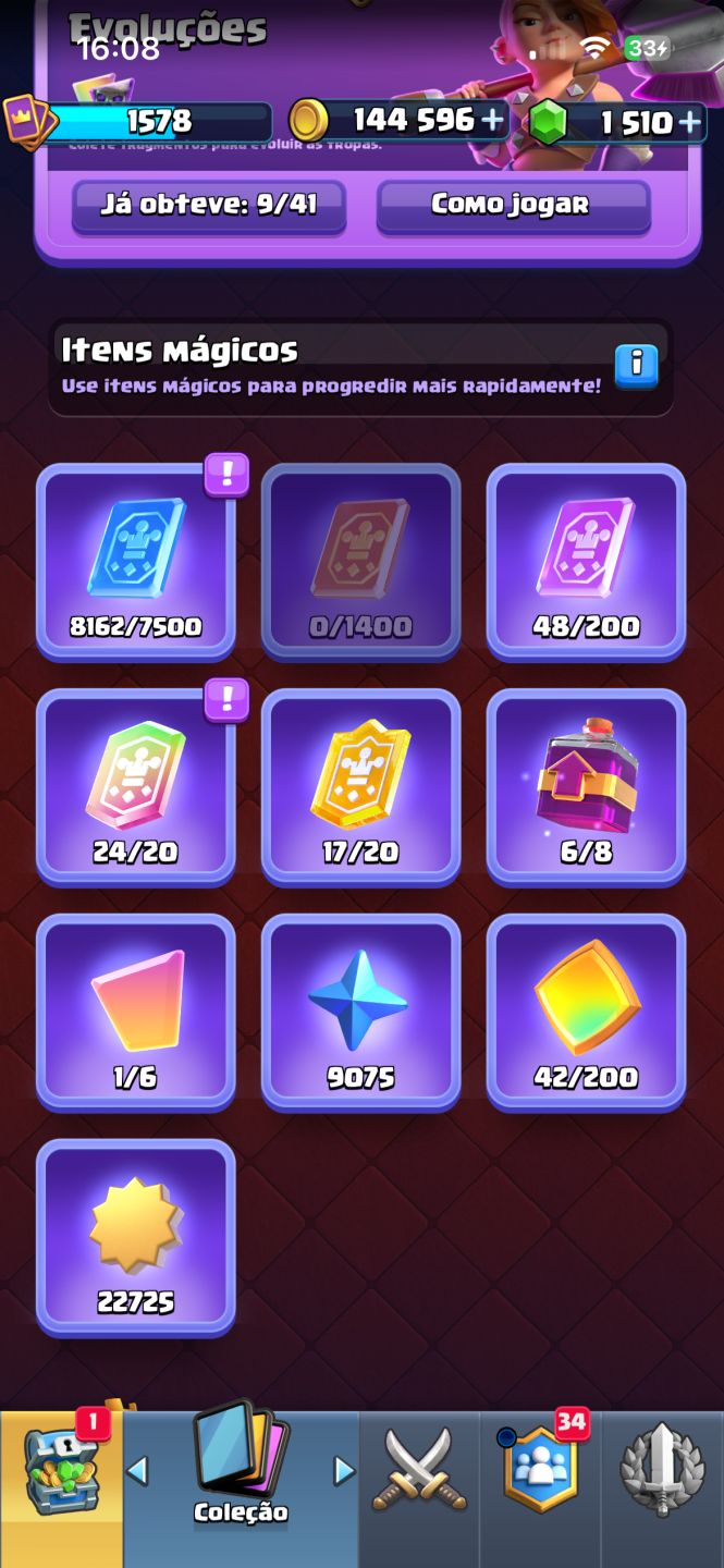 CONTA BRAWL STARS + CLASH ROYALE FULL