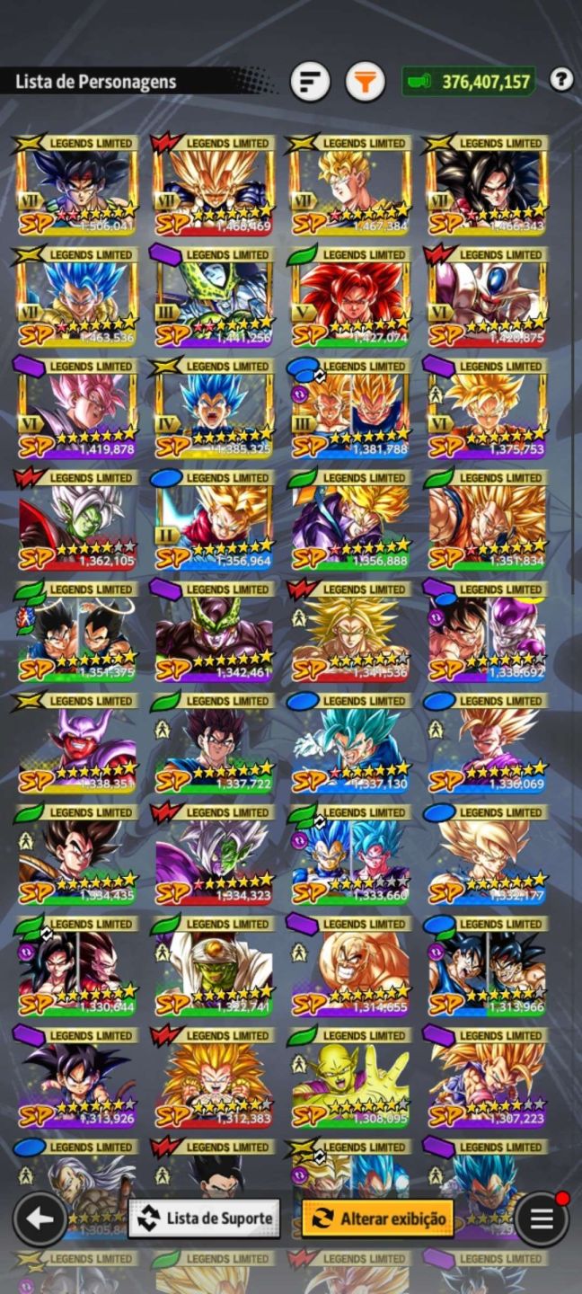 CONTA DRAGON BALL LEGENDS, +28 ZENKAIS, +30 LEGENDS LIMITED, 3 LEGENDS,13 ULTRAS