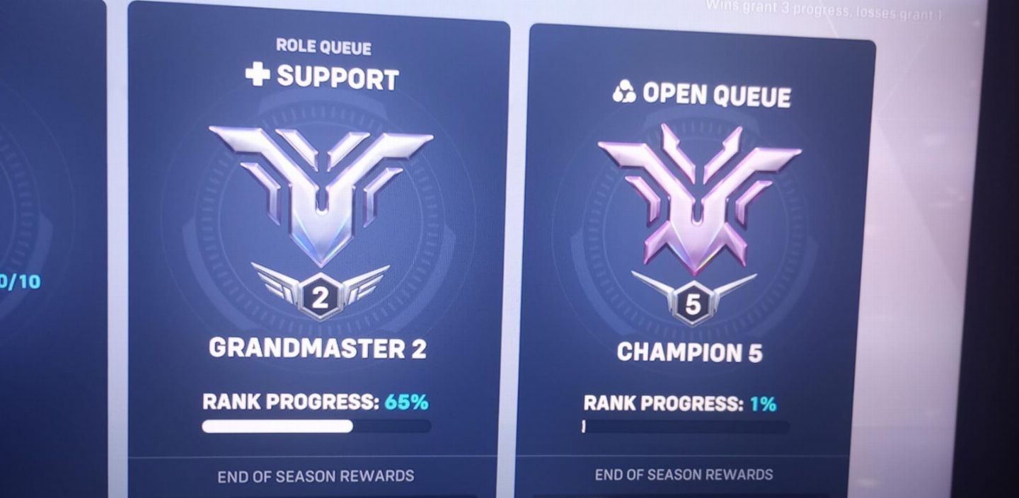 CONTAS DE ELO GRÃO MESTRE OVERWATCH 2 / QUALQUER FUNÇÃO / ROLE E OPEN