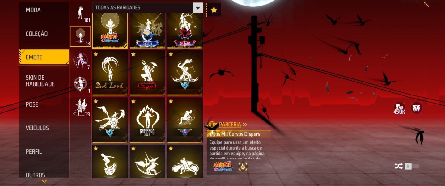 CONTA FREE FIRE (FF) FULLZONA 15 EVOS, 12 PUNHOS, UMP E XM8 ATT (NÃO É A ROXA)