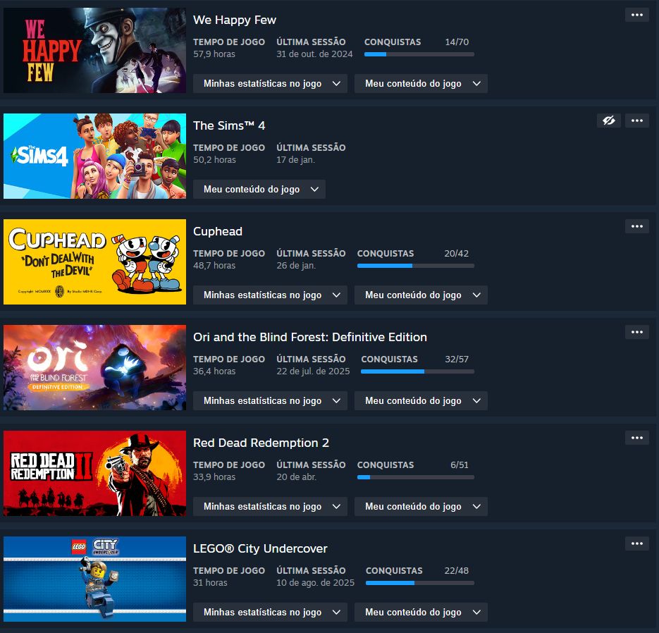 Conta Steam | Full Acesso | +30 jogos | Mais de 5 Anos de Serviço