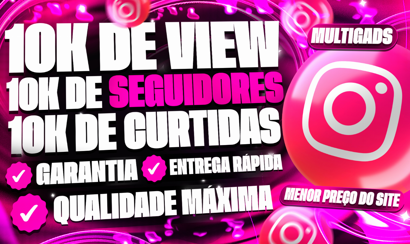 Seguidores e Curtidas no Instagram Garantia de 7 dias!