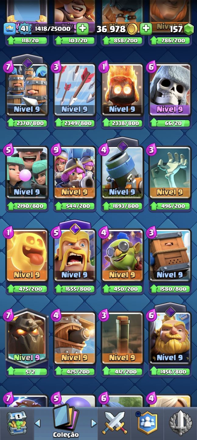 Conta de Clash Royale com 8597 troféus CONTA ANTIGA!!