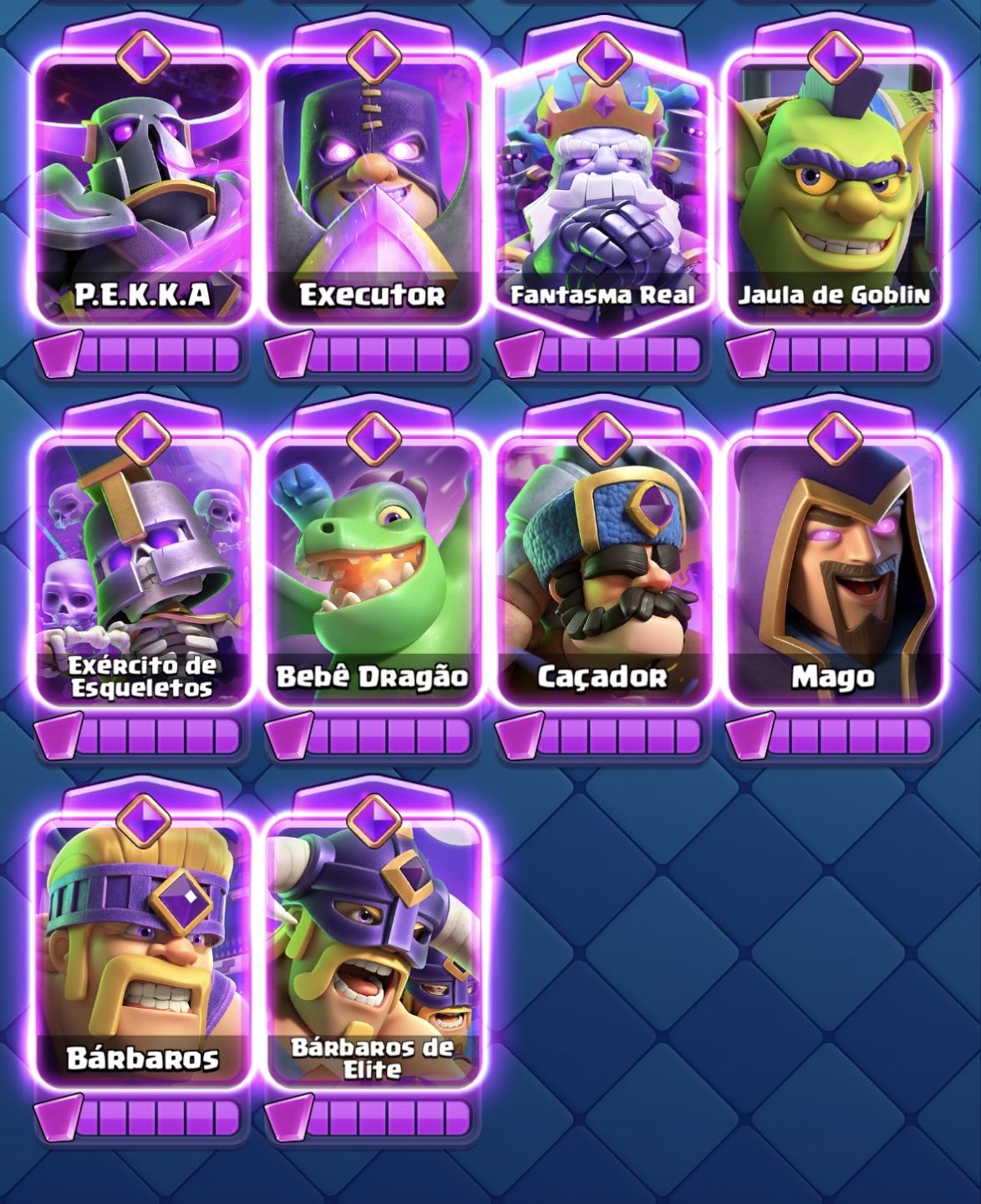 Conta Clash Royale Emblema 10 anos
