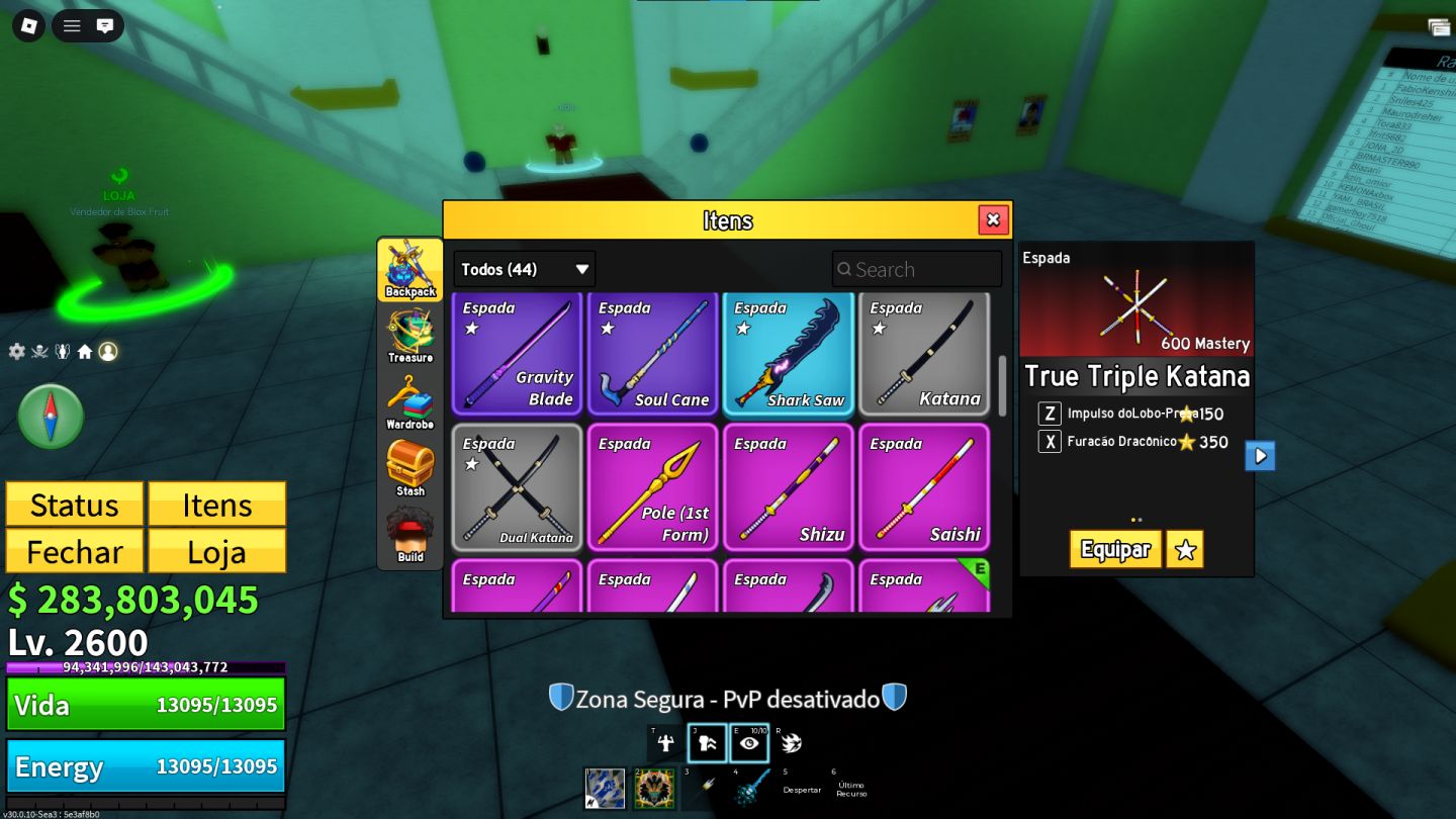 Conta Blox Fruit Dragon East Ingerida e Rumble, Buddha e Ice Compradas Robux
