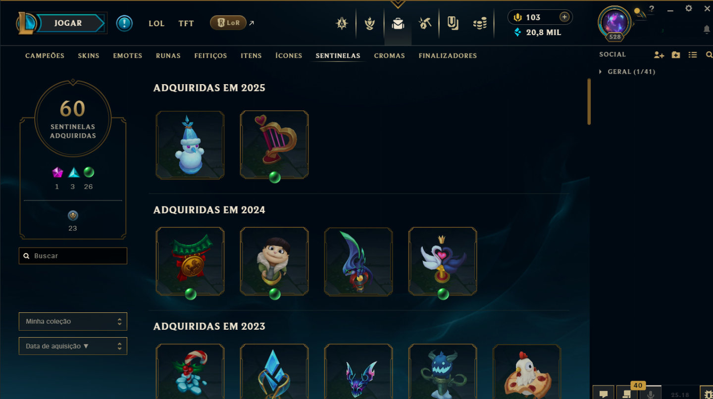 Conta LOL Unranked, Nivel 528, 452 skins, 148 chromas, conta de 2011