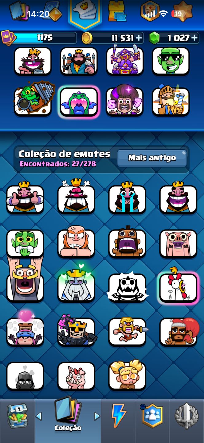 CONTA CLASH ROYALE 7K TROFEU + passe bebe dragão