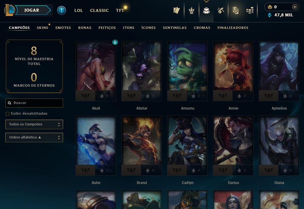 [Entrega Automática] Lol Ferro, 47K Ea, Level 30, Upada na Mão, 100% Segura!