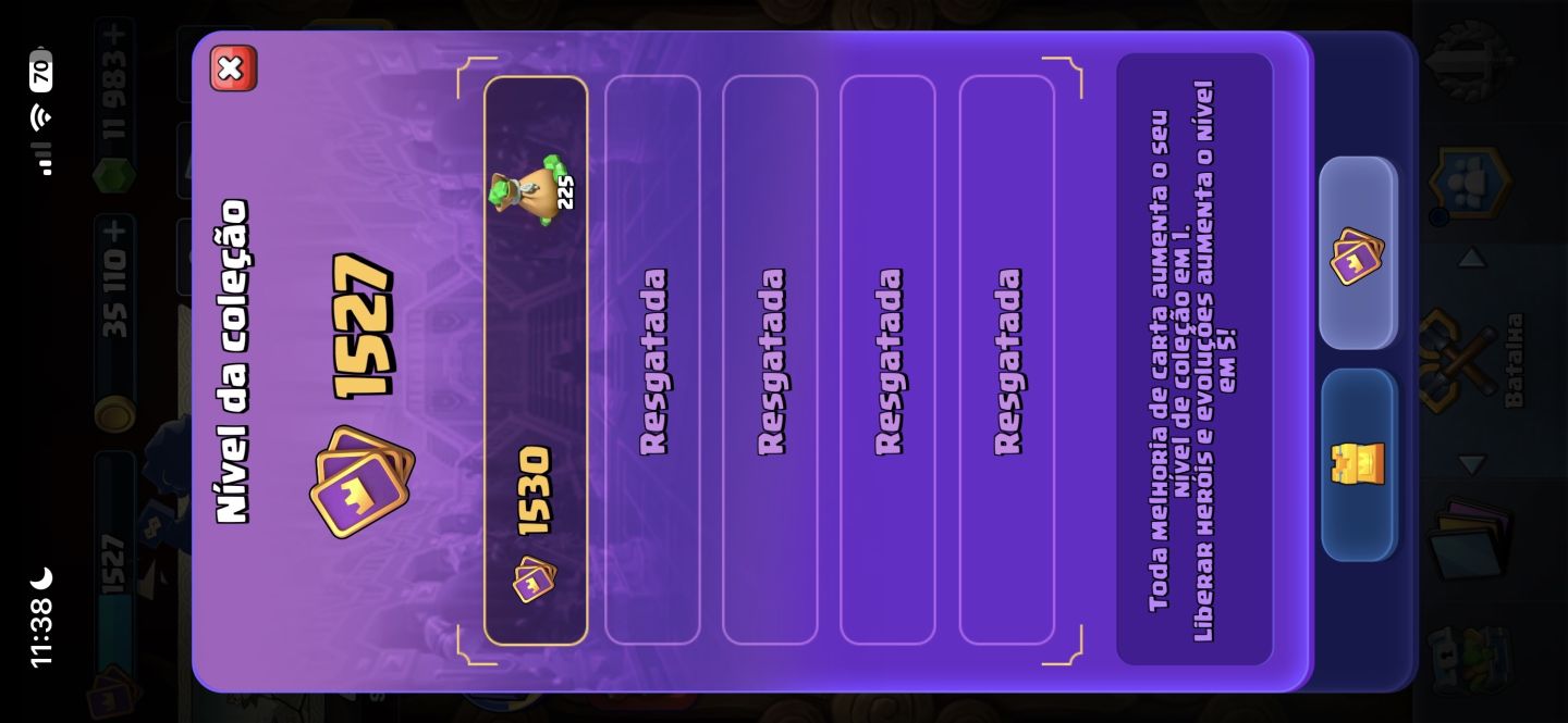 CONTA DE CLASH ROYALE COM MUITAS EVOLUTIVAS, TODAS AS CARTAS DO GAME