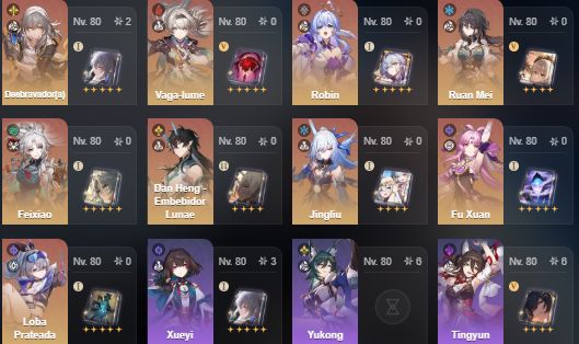Conta HSR Upada Rank 70 E Genshin Impact AR 49 (CHEQUE A DESCRIÇÃO)