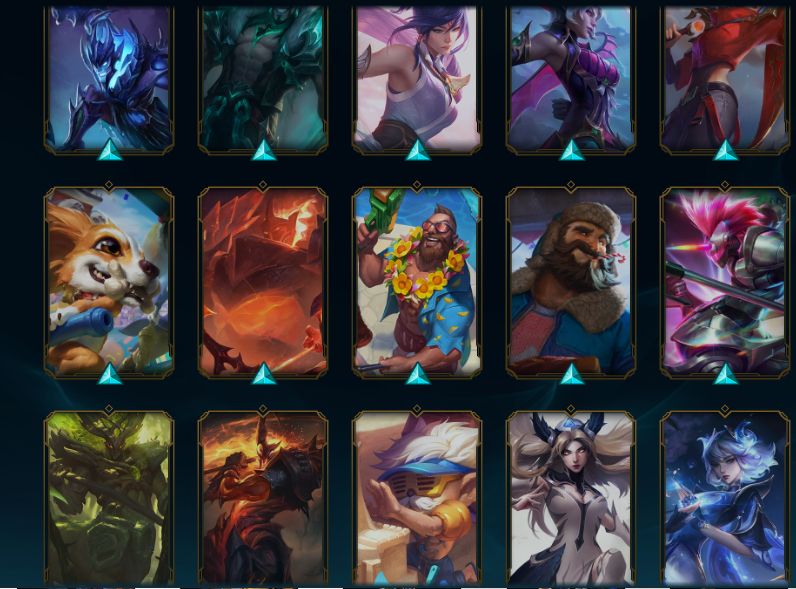 CONTA - CORKI OVNI + KAYLE JUÍZA + VITORIOSAS | 292 SKINS | TODOS OS CAMPEÕES